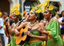 bloco feminino de samba-reggae