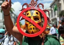 proibição de máscara no carnaval