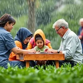 cadastramento de famílias afetadas pelas chuvas