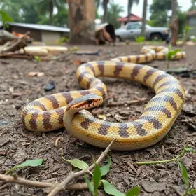 infestação de cobras