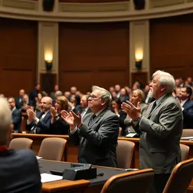 votos de aplauso em debate na Câmara
